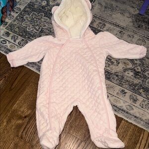 Nordstrom Quilted Light Pink Baby Footie